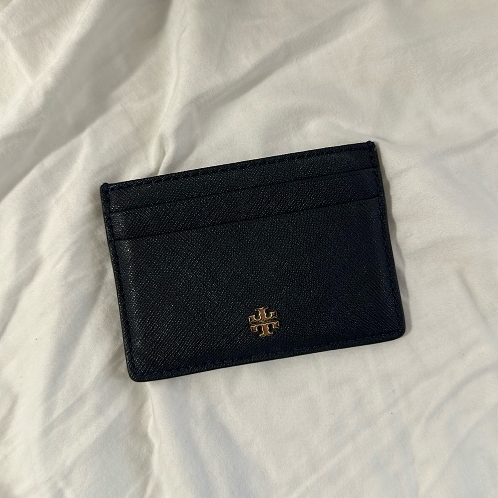 Tory Burch Dark Blue Card Holder